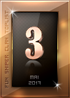3. Platz bei Fun Sniper Clan Toplist
               im Mai 2017!